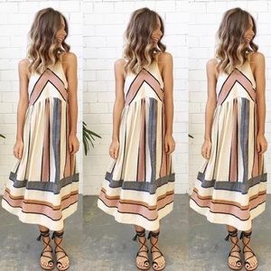 5⭐️Fave! Juliet Striped Midi Dress